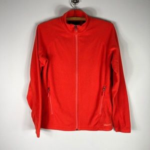 Marmot Full Zip Fleece Jacket Orange Women’s M *O